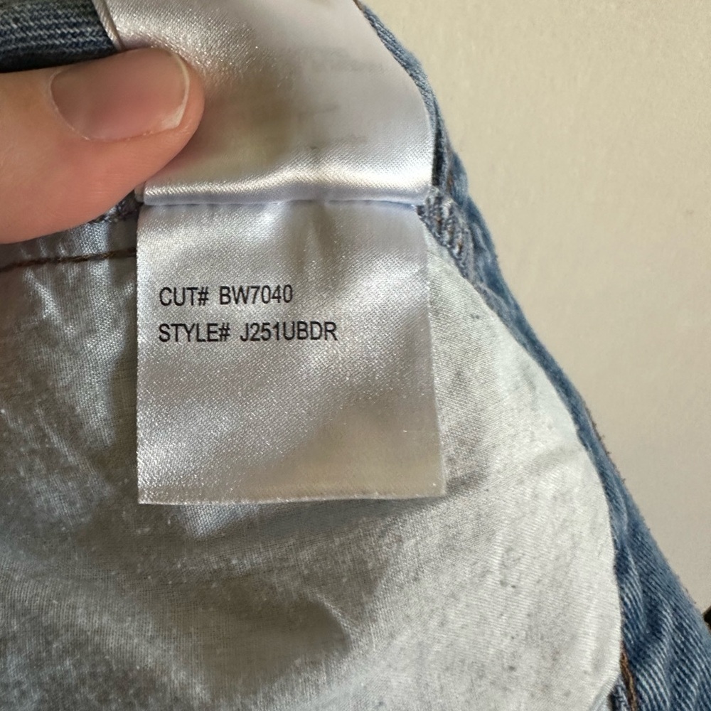 Billabong Drift Away Blue Denim Distressed Boho Beach Jean Shorts size 27 - Picture 6 of 6